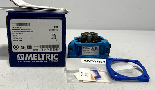 Meltric 01-P4041 PN7C Receptacle 15A 480VAC