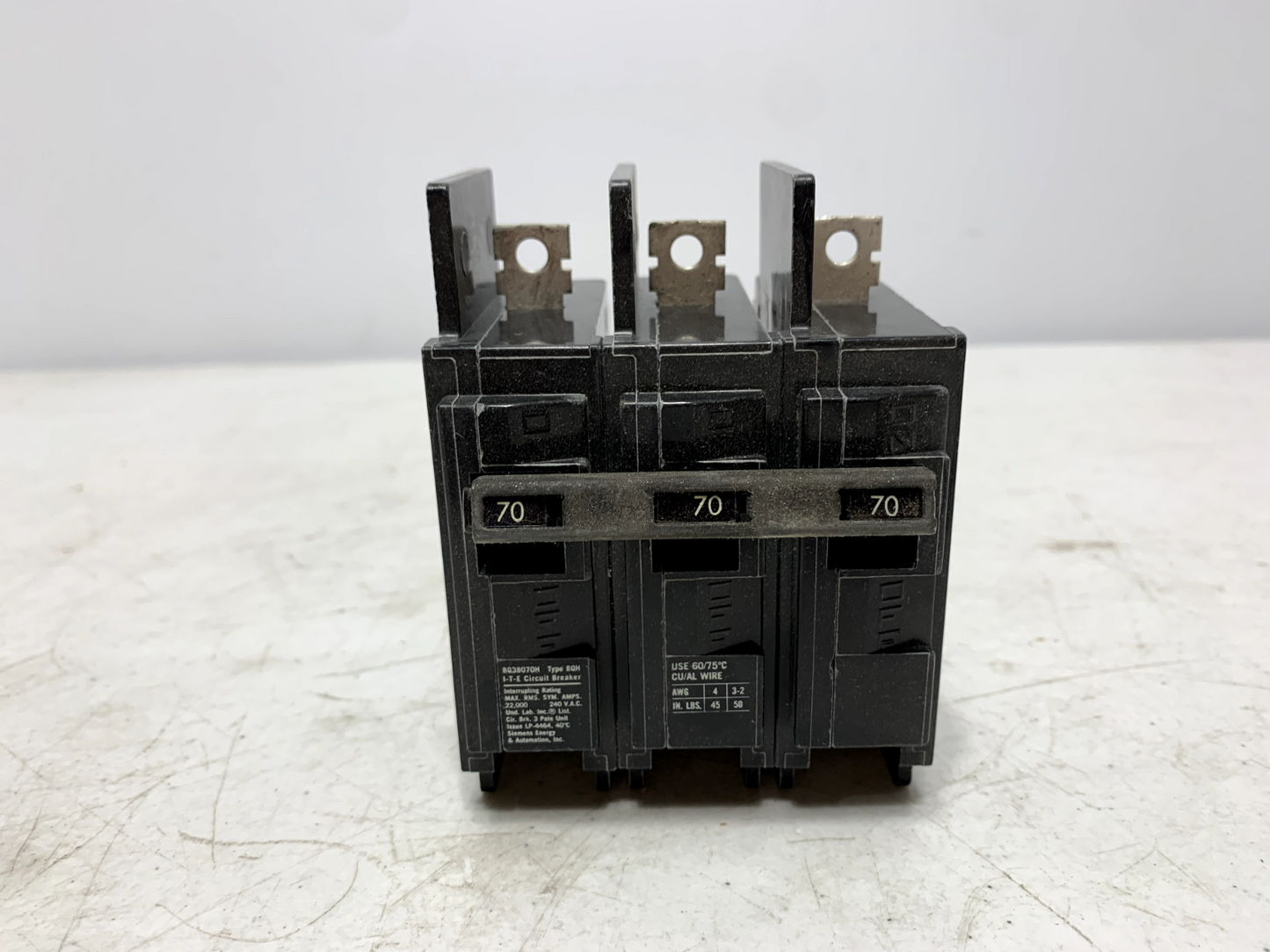 Siemens BQ3B070H Circuit Breaker 70 Amp 240V BQH