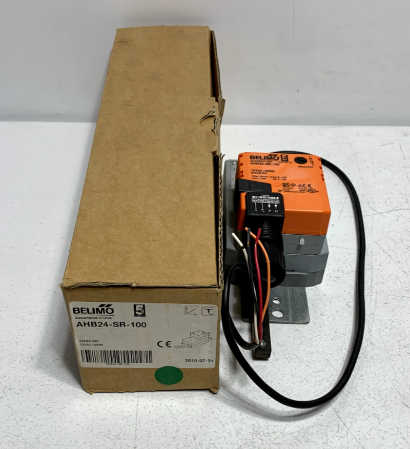 Belimo AHB24-SR-100 Actuator 100 lbf 450 N Non Fail-Safe 2-10 V Cable Modulating