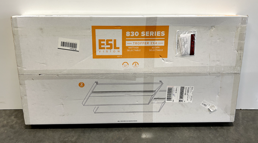 ESL Vision 830 Series 2' x 4' LED Troffer Light 5000K 277VAC (lot of 2)