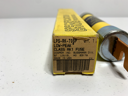 Cooper Bussmann LPS-RK-70SP Low-Peak Dual Element Time Delay Fuse 70 Amp