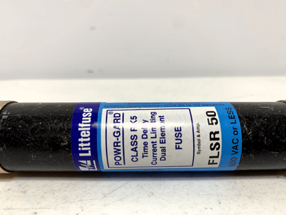 Littelfuse FLSR-50 Powr-Gard Dual Element Time Delay Fuse RK5 600V (lot of 2) - Chase Surplus