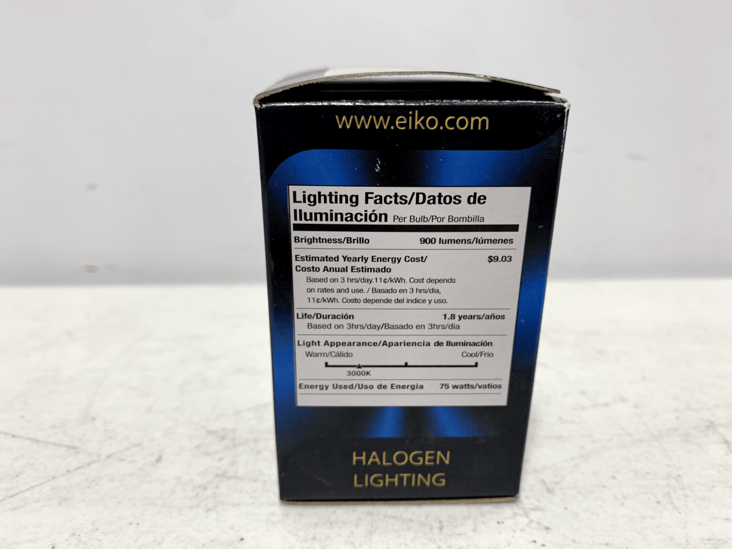 Eiko FSB Halogen Light Bulb 120V 75W (lot of 3) - Chase Surplus