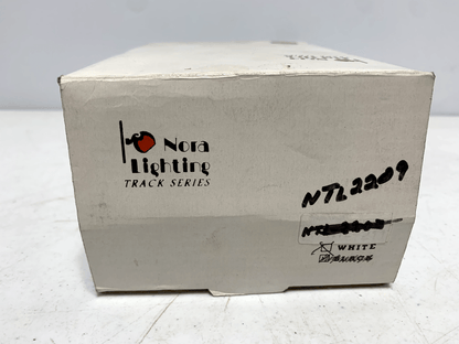 Nora Lighting NTL-2209 Studio Track Light MR16 Mini Die Cast White w/ Glass Lens - Chase Surplus