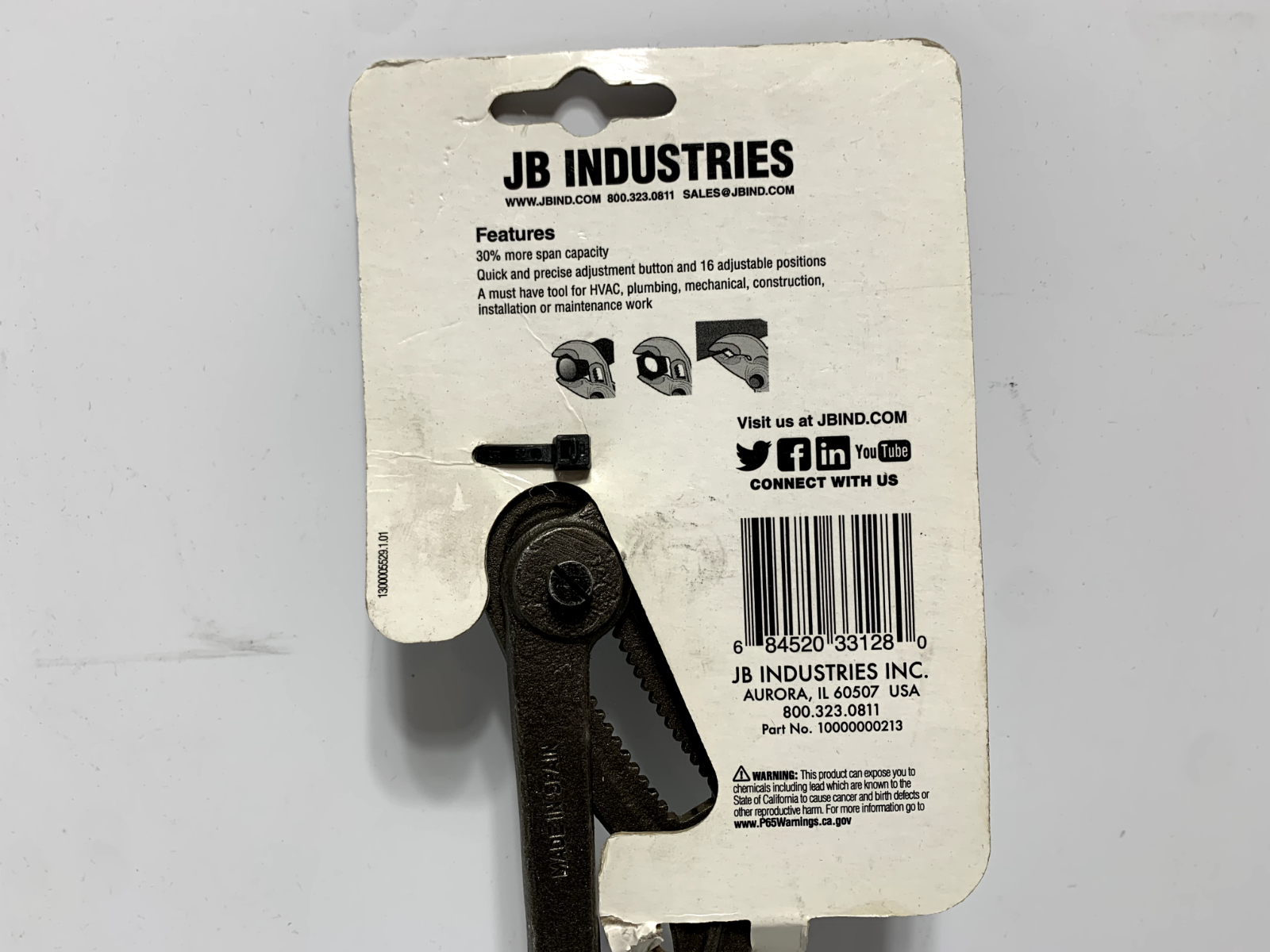 JB Industries RT70532 Rolock Pliers 10" - Chase Surplus