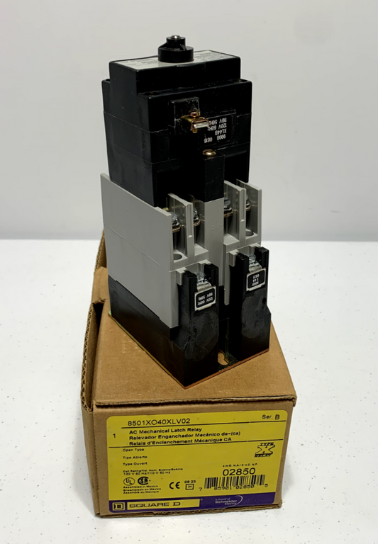 Square D 8501XO40XLV02 AC Mechanical Latching Relay Series B