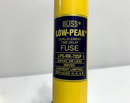 Cooper Bussmann LPS-RK-70SP Low-Peak Dual Element Time Delay Fuse 70 Amp