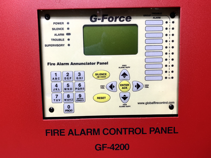 Global Fire Control G-Force GF-4200 Fire Alarm Control Panel FDX5000 - Chase Surplus