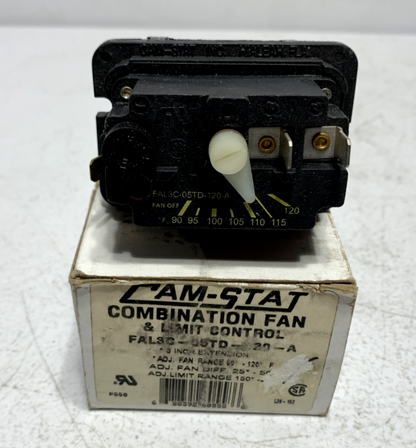 Cam-Stat FAL3C-05TD-120A Combination Fan & Limit Start Control 3" Extension