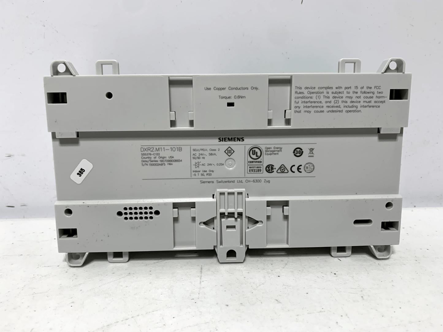 Siemens DXR2.M11-101B Automation Station BACnet - Chase Surplus