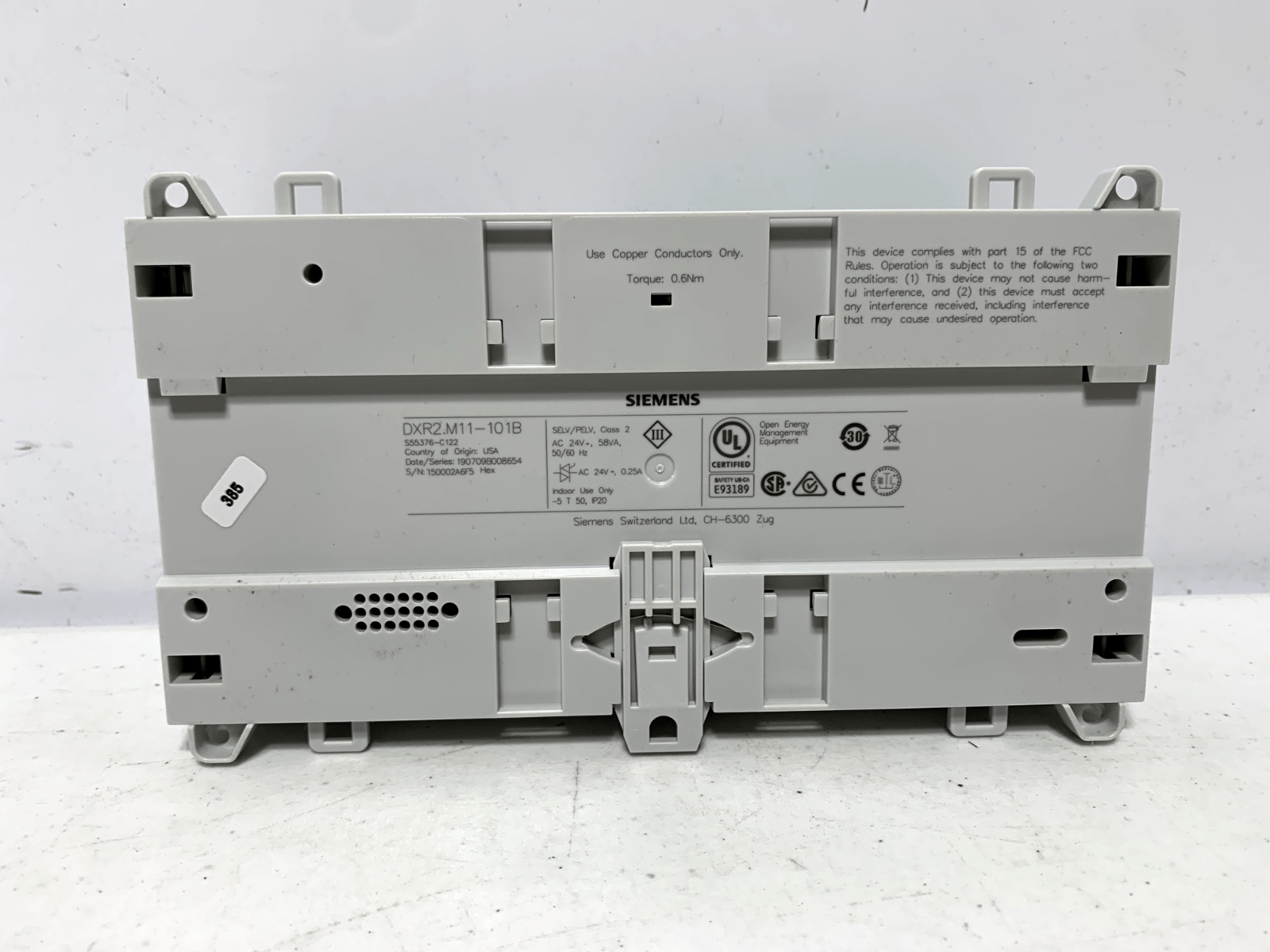 Siemens DXR2.M11-101B Automation Station BACnet - Chase Surplus