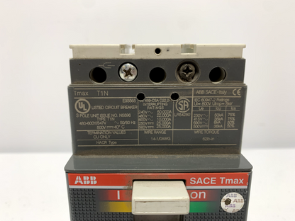 ABB T1NQ020TL SACE TMAX T1N Circuit Breaker 3 Pole 20 Amp