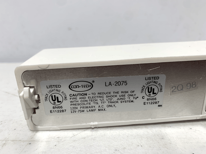 Con-Tech LA-2075 White Track Transformer 75W 120V LA-2075-P (lot of 5) - Chase Surplus