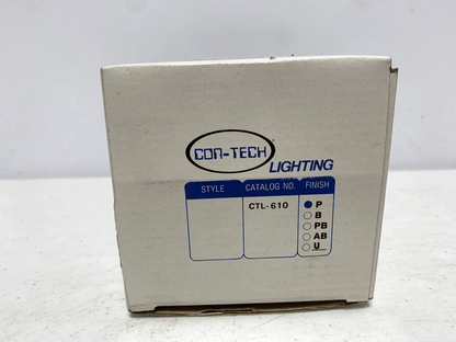 Con-Tech CTL-610 White Flat Back Cylinder Track Head CTL-610-P (lot of 5) - Chase Surplus