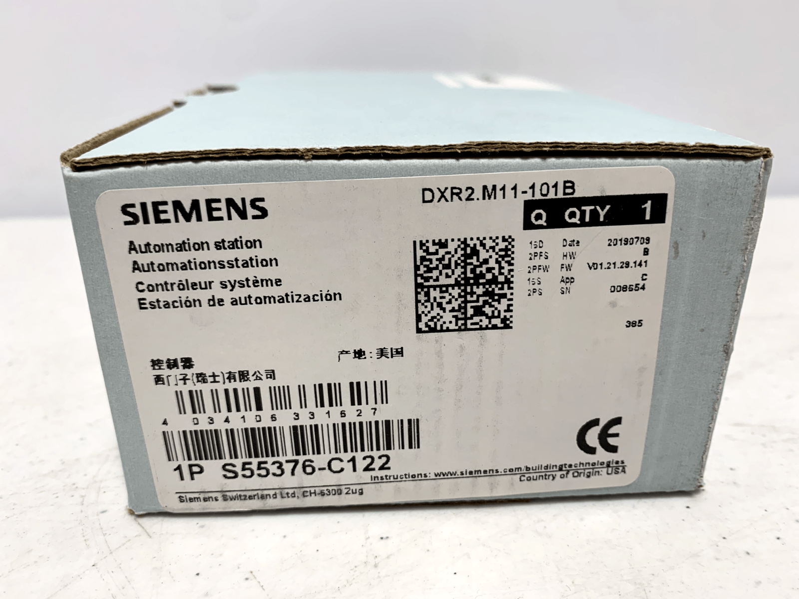 Siemens DXR2.M11-101B Automation Station BACnet - Chase Surplus