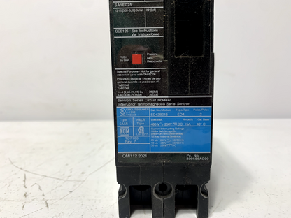 Siemens ED42B015 Circuit Breaker 15 Amp 2 Pole 480VAC Type ED4