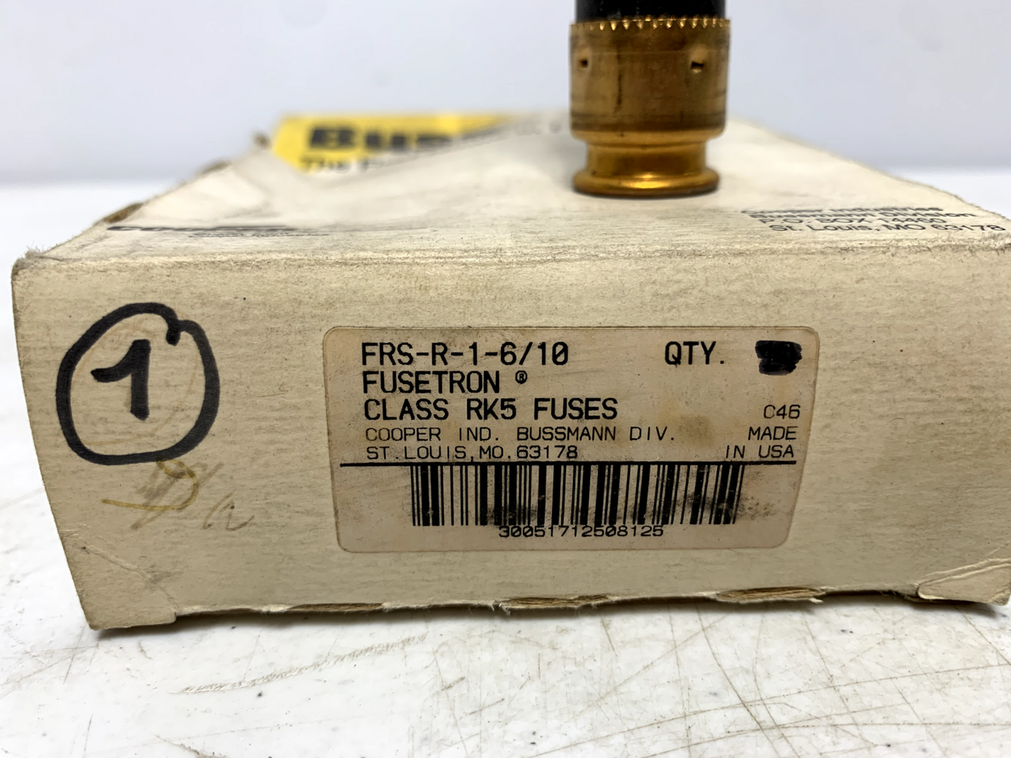 Cooper Bussmann FRS-R-1-6/10 1.6A 600VAC Class RK5 Fuse (lot of 7)