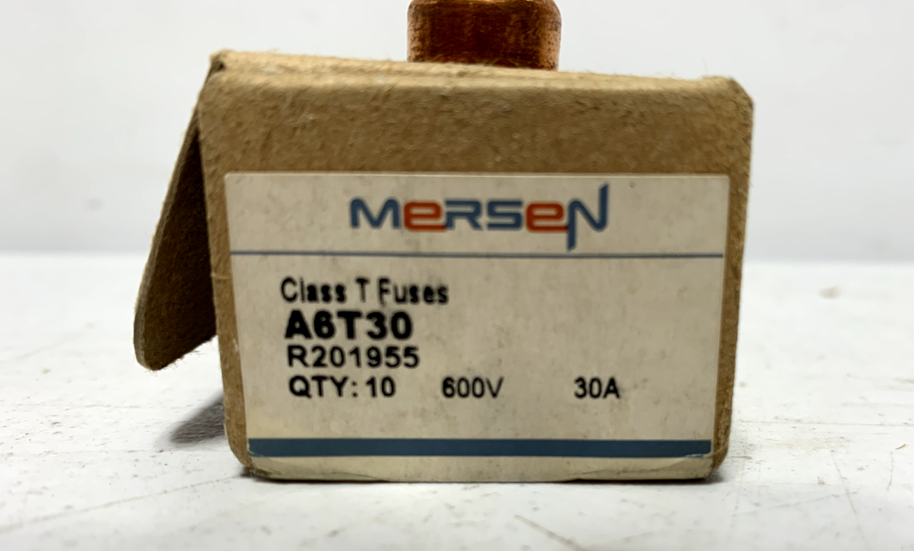 Mersen A6T30 Class T Fuse 30 Amp 600V Fast-Acting