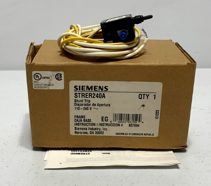 Siemens STRER240A Breaker Shunt Trip 240V