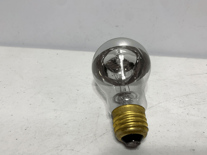 Bulbrite A-19 Silver Top Light Bulb 60W 120V Brass Base (lot of 5) - Chase Surplus