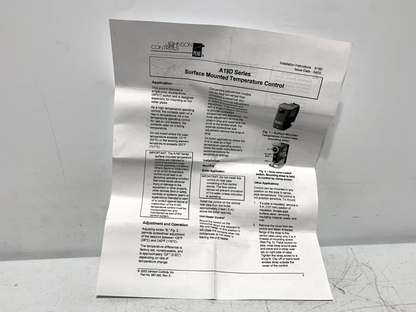 Johnson Controls (240)A19DAC-1C Surface Mounted Temperature Control 100-240° F