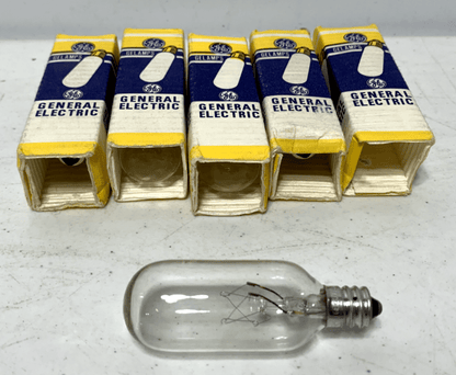 GE General Electric 15T8C 120V 15W Watt Tubular Clear Lamp T8 (lot of 5) - Chase Surplus