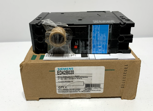 Siemens ED42B020 Circuit Breaker 20 Amp 2 Pole 480V 18kA