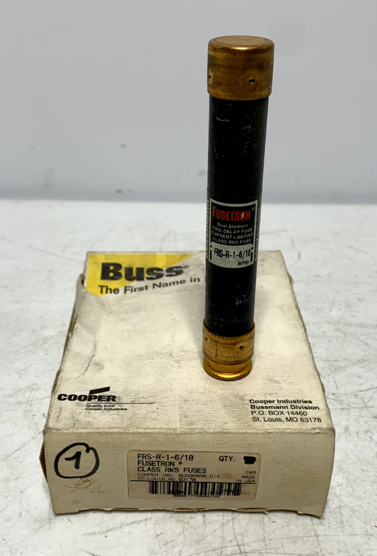 Cooper Bussmann FRS-R-1-6/10 1.6A 600VAC Class RK5 Fuse (lot of 7)