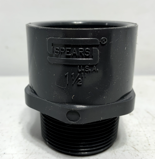 Spears 836-015 1-1/2" PVC SCH 80 D2467 Male Adapter Slip x Thread