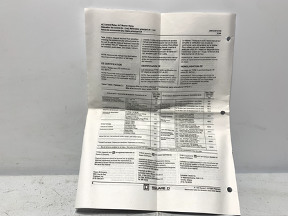 Square D 8501XM020V02 Master NEMA Control Relay 10A 120 VAC 50/60 Hz Coil