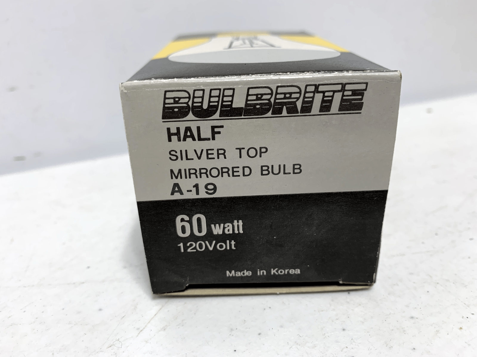 Bulbrite A-19 Silver Top Light Bulb 60W 120V Brass Base (lot of 5) - Chase Surplus