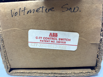 ABB C77 Rotary Cam Control Switch Voltmeter 300I-6EE2-3002