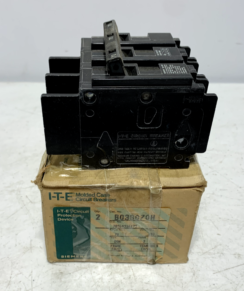 Siemens BQ3B070H Circuit Breaker 70 Amp 240V BQH