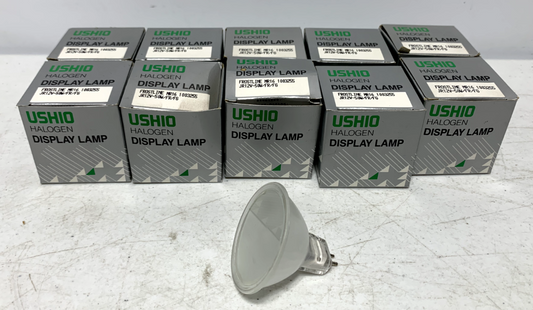 USHIO BBF Display Lamp Bulbs 12V 20W (lot of 12) - Chase Surplus