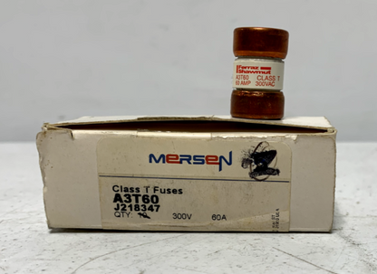 Mersen A3T60 Class T Fuse 60A 300V Fast Acting