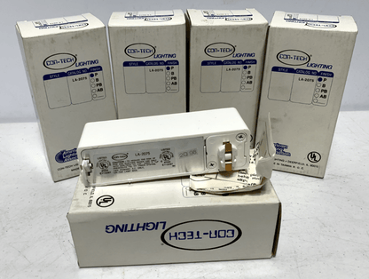 Con-Tech LA-2075 White Track Transformer 75W 120V LA-2075-P (lot of 5) - Chase Surplus