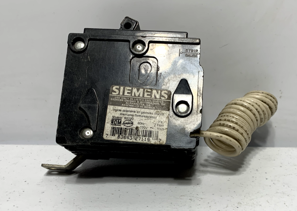 Siemens BG220 Bolt-In Circuit Breaker 2 Pole 20 Amp Type BLG