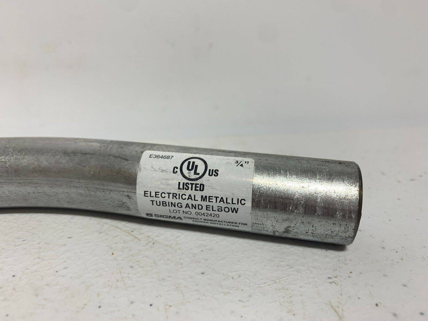 Sigma Electric 02-55542PE ProConnex Galvanize Steel 90 Deg Elbow 3/4" (Box of 6) - Chase Surplus