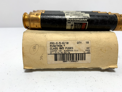 Cooper Bussmann FRS-R-5-6/10 Fusetron RK5 Fuse 600V 5 6/10 Amp 600V (lot of 4)