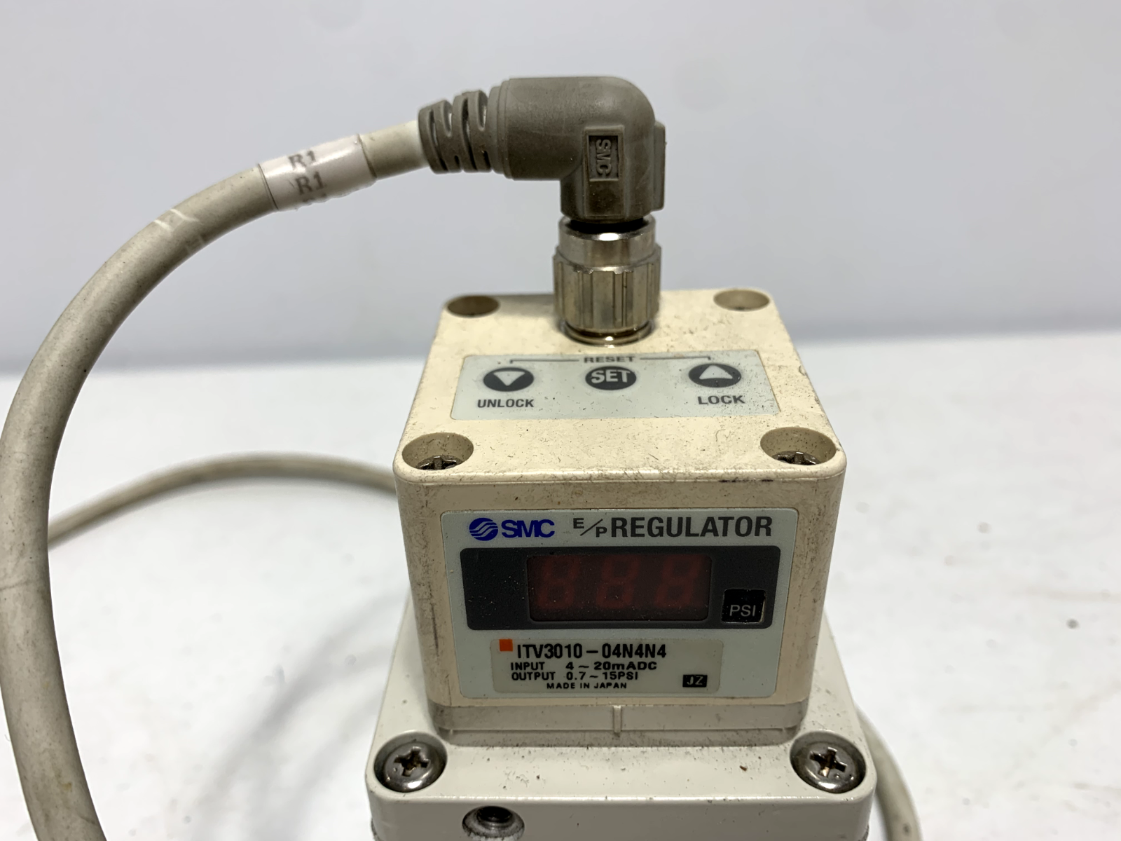 SMC ITV3010-04N4N4 Air Regulator 4-20mADC 0.7-15PSI - Chase Surplus