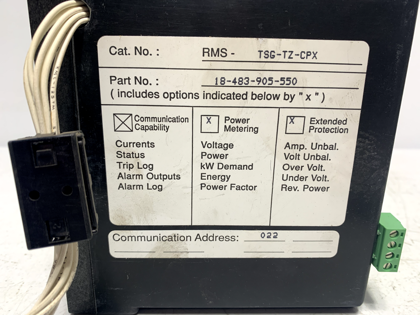 Siemens 18-483-905-550 SA Static Trip III Solid State Programmer RMS-TSG-TZ-CPX