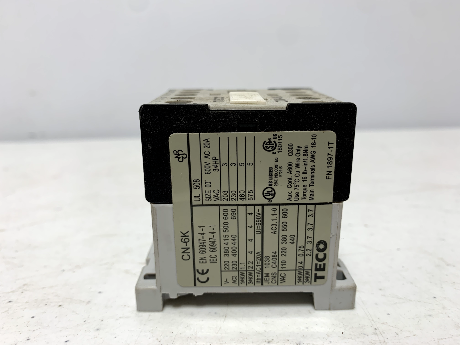 Teco CN-6K DC24V Contactor - Chase Surplus