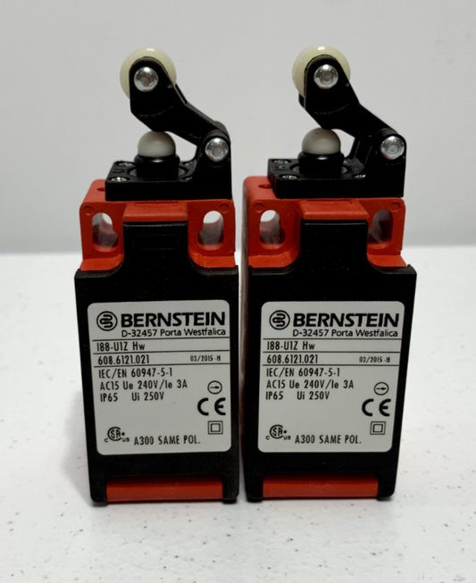 Bernstein I88-U1Z Hw 608.6121.021 Limit Switch, Lever 240V 3A (lot of 2)