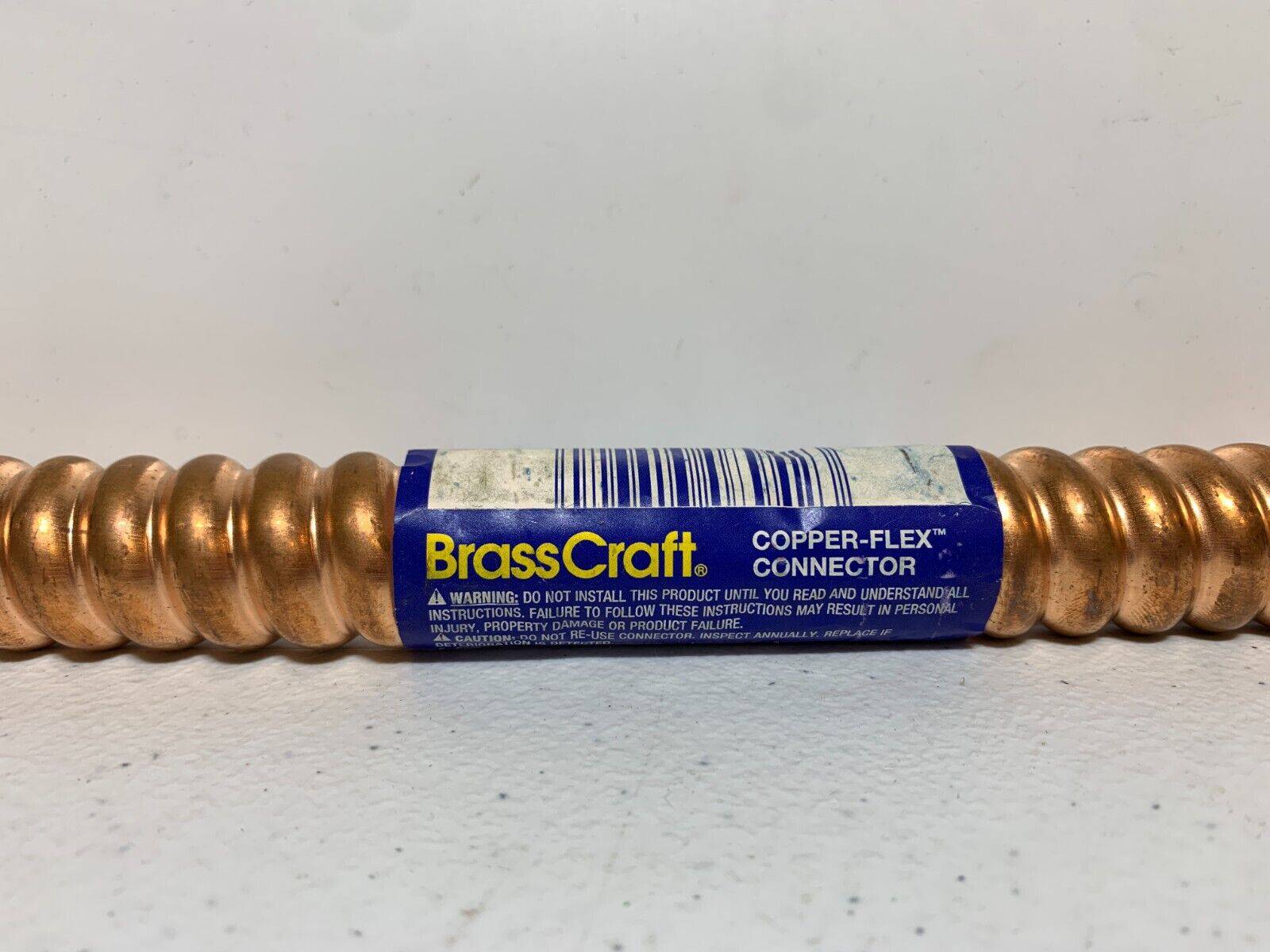 BrassCraft WB034-18N 18" Copper-Flex Water Connector Iron Pipe 3/4" Male/Female - Chase Surplus