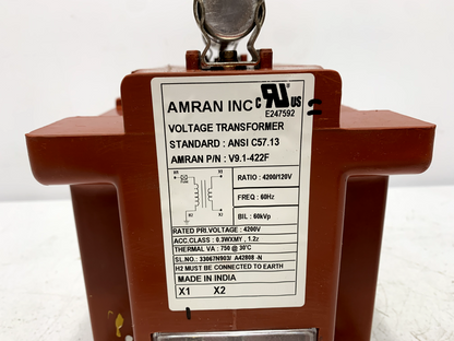 Amran V9.1-422F Voltage Potential Transformer 5.6kV BIL 60kV Full Wave 4200/120V