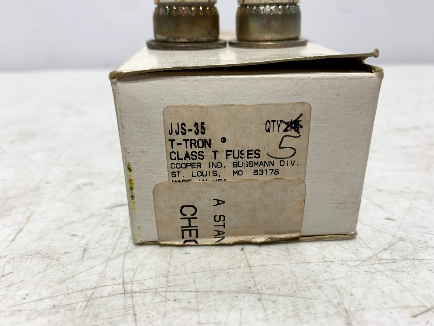 Cooper Bussmann JJS-35 T-Tron Fuse 600Vac 35A TRON Class T (lot of 2)