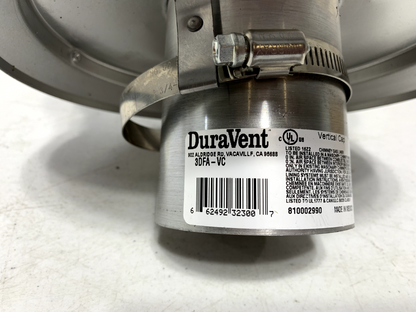 Duravent 3DFA-VC DuraFlex AL Flexible Liner Vertical Cap 3" Inner Diameter - Chase Surplus