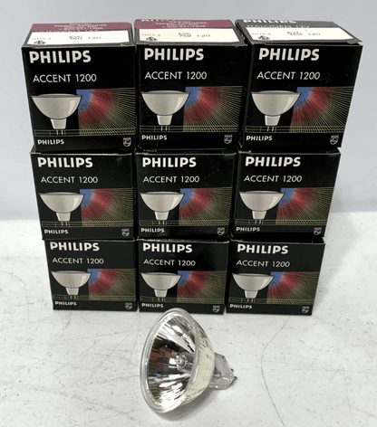 Philips Accent 1200 Dichroic Cool Beam EYC 75W 12V GU 5.3 (lot of 9) - Chase Surplus