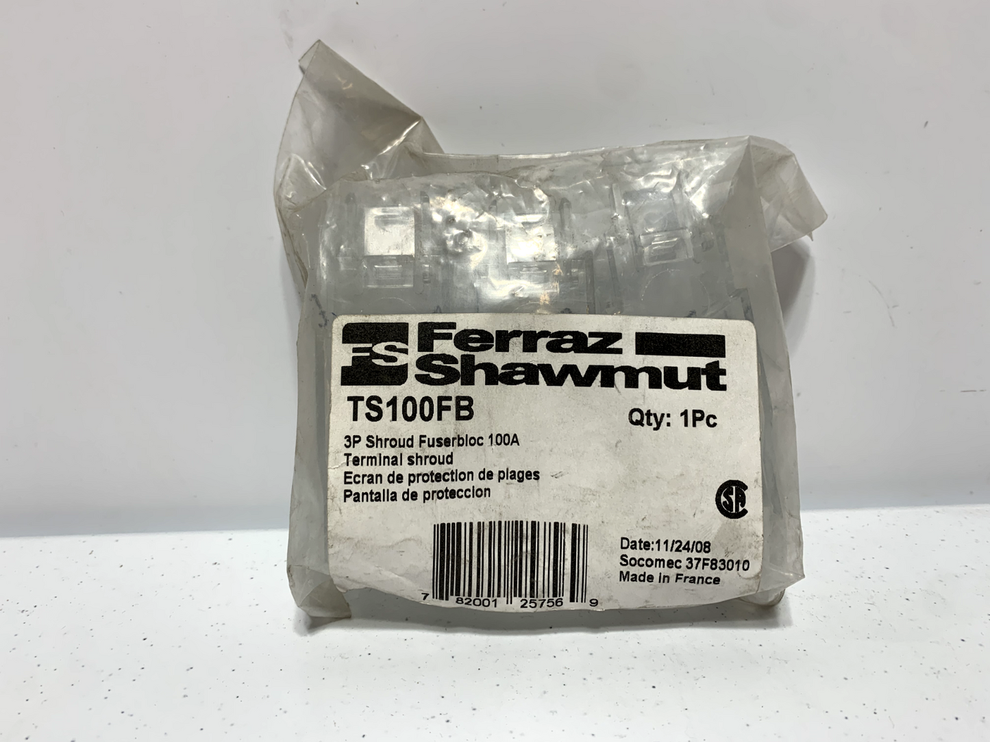 Ferraz Shawmut TS100FB Shroud Fuserbloc 37F83010 (lot of 2)