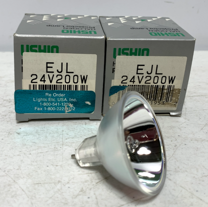 USHIO EJL 24V200W Projector Light Bulb 24V 200W (lot of 2) - Chase Surplus